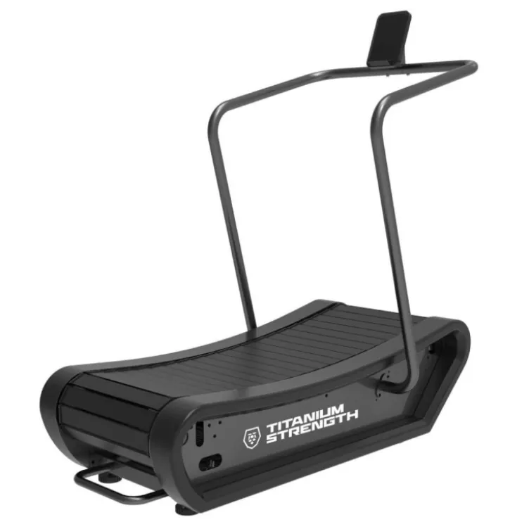 Tapis de course incurvé sans moteur CX Titanium Strength avec affichage LCD - Surface de course de 145 x 44 cm