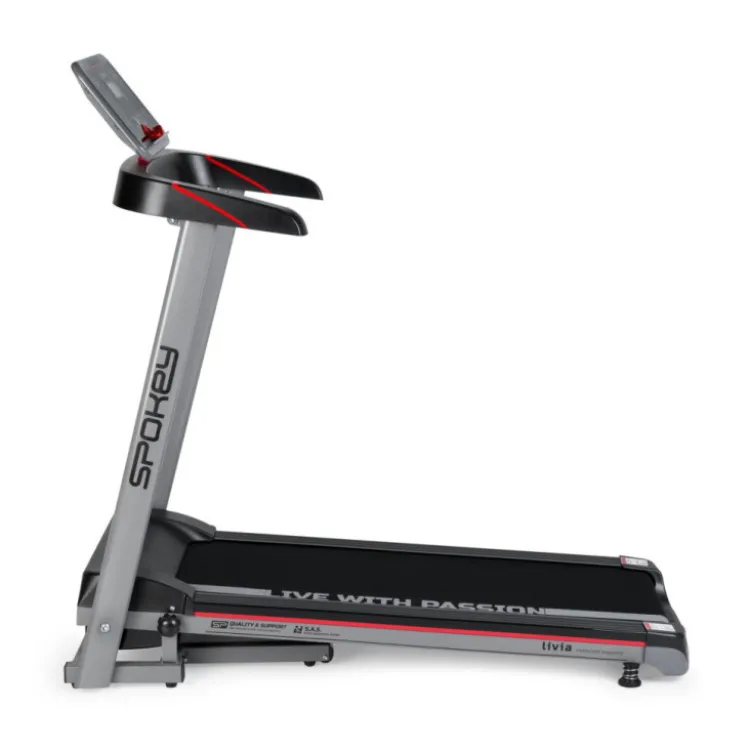Tapis de course électrique LIVIA avec 12 programmes d'entraînement pour home-gym