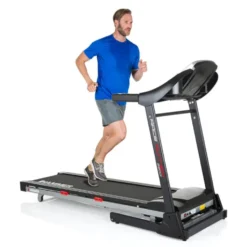 Tapis de course performant jusqu'à 22 km/h avec tableau de bord - Pliable