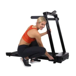 Tapis de course à pied pliable avec système d'amortissement - Max 18 km/h