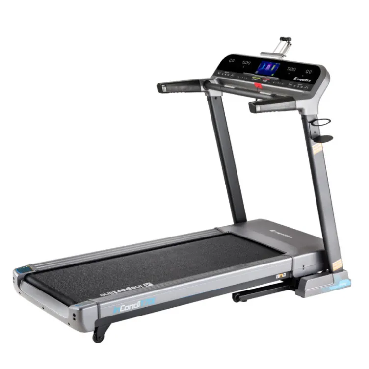 Tapis de course pliable avec ceinture de fréquence cardiaque - Vitesse de course maximale de 20 km/h