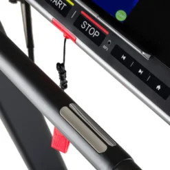 Tapis de course pliable avec ceinture de fréquence cardiaque - Vitesse de course maximale de 20 km/h