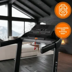 Tapis de course pliable avec inclinaison ajustable de -3 à 10% et vitesse réglable de 1 à 16 km/h