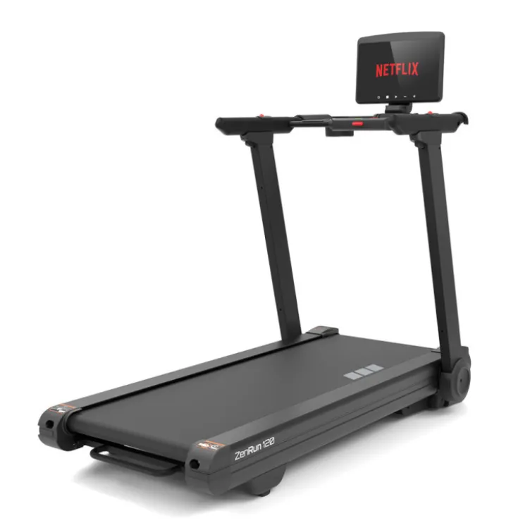 Tapis de course pliable et inclinable ZenRun 120 avec écran tactile rotatif de 15,6" - Vitesse de 0,8 à 22 km/h