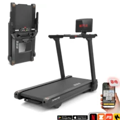 Tapis de course pliable et inclinable ZenRun 120 avec écran tactile rotatif de 15,6