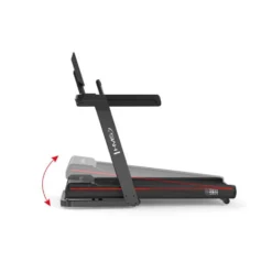 Tapis de course pliable et inclinable avec grande surface de course de 145 x 55 cm - 1 à 22 km/h max avec Bluetooth et Wifi