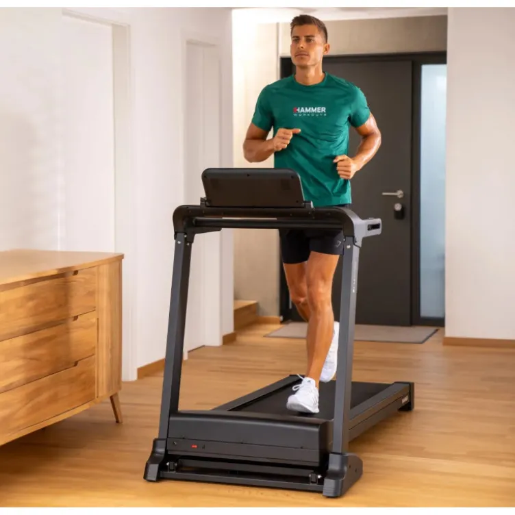 Tapis de course pliable FlyRun 4.0 avec vitesse ajustable de 1 à 24 km/h - Tapis roulant inclinable jusqu'à 12%