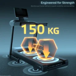 Tapis de course pliable ZenRun 300 ultra-puissant de 0,8 à 22 km/h avec 15 niveaux d'inclinaison et écran intelligent