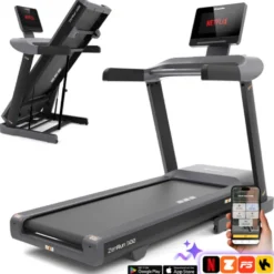 Tapis de course pliable ZenRun 300 ultra-puissant de 0,8 à 22 km/h avec 15 niveaux d'inclinaison et écran intelligent