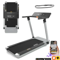 Tapis de course pliable ZenRun 20 ergonomique haute technologie 1 à 14,8 km/h avec WiFi et Bluetooth