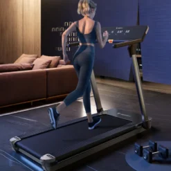 Tapis de course pliable ZenRun 20 ergonomique haute technologie 1 à 14,8 km/h avec WiFi et Bluetooth