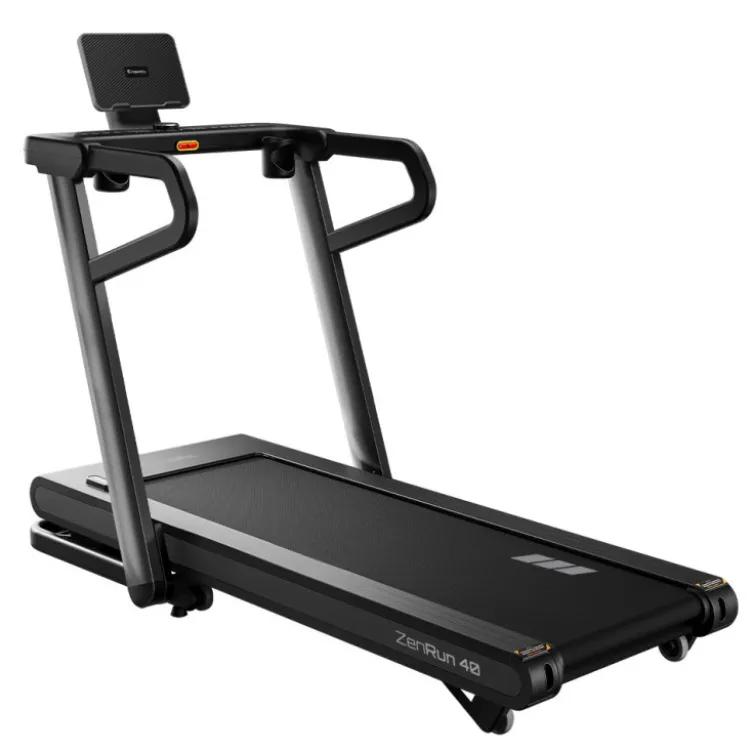 Tapis de course pliable ZenRun 40 avec support pour tablette vitesse 1 à 18,8 km/h pour cardio à la maison