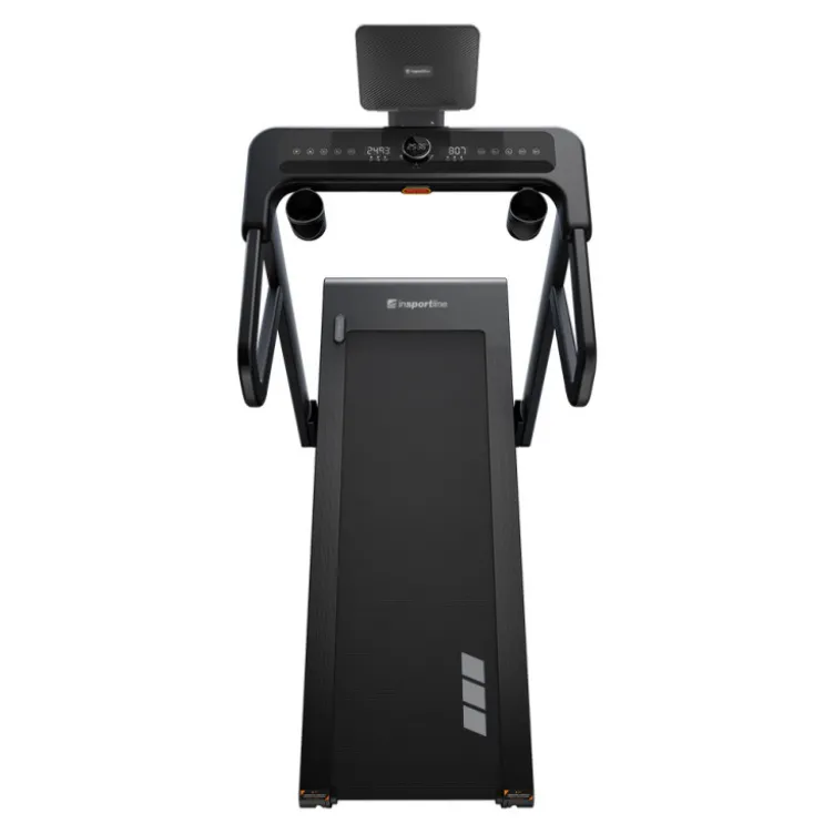 Tapis de course pliable ZenRun 40 avec support pour tablette vitesse 1 à 18,8 km/h pour cardio à la maison