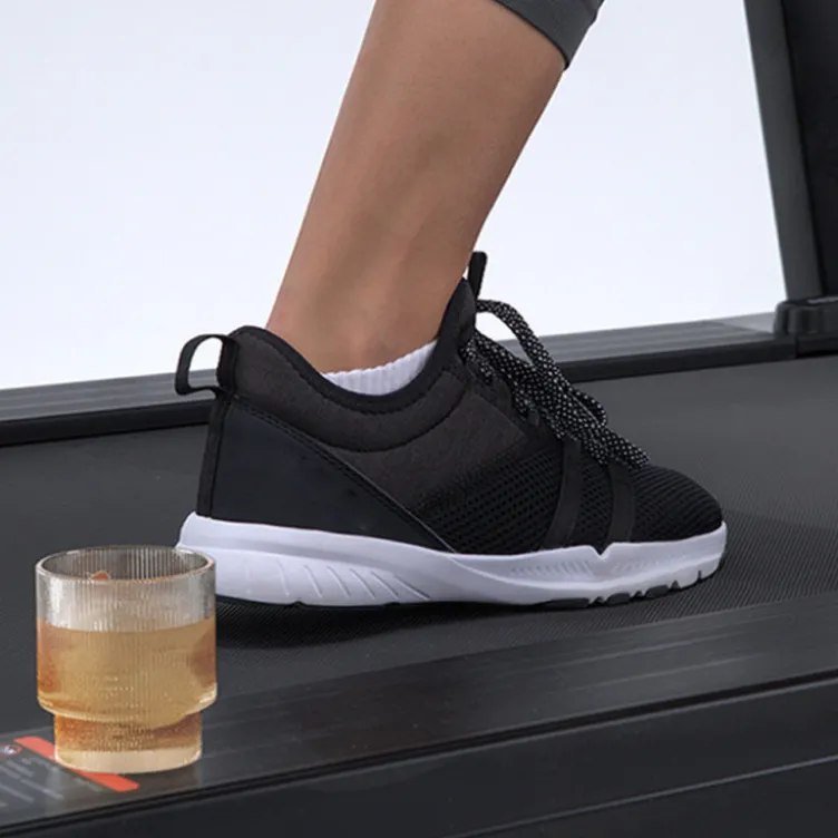 Tapis de course pliable ZenRun 40 avec support pour tablette vitesse 1 à 18,8 km/h pour cardio à la maison