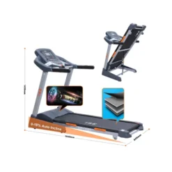 Tapis de course pour home-gym 25 programmes d'entraînement inclinaison automatique