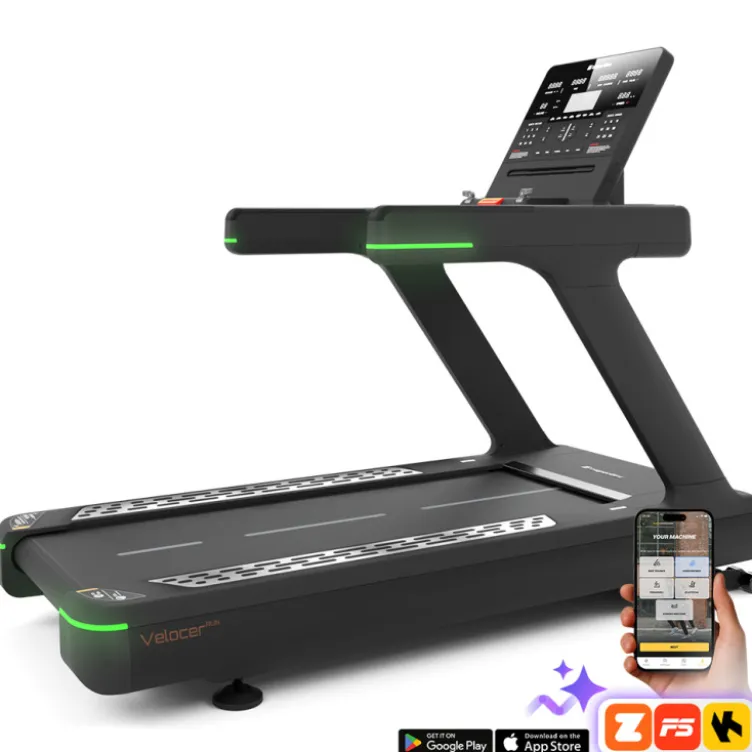 Tapis de course PRO 6 CV avec puissance réglable de 0,5 à 25 km/h et inclinaison électronique jusqu'à 14 % - Wi-Fi intégré