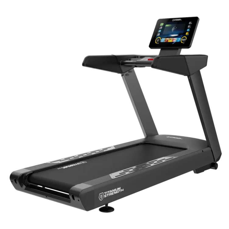 Tapis de course PRO Séries Titanium inclinable avec écran tactile 27" et vitesse ajustable de 1 à 22 km/h - Programmes intégrés