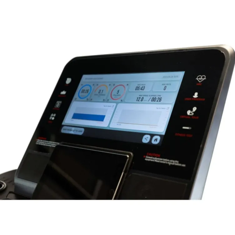 Tapis de course TM900 TFT Titanium Strength Performance Séries avec écran tactile de 16" et vitesse ajustable jusqu'à 22 km/h