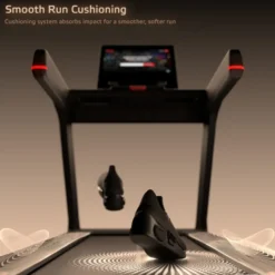 Tapis de course Velocer Run vitesse de 0,5 à 25 km/h avec 15 niveaux d'inclinaison - 76 programmes d'entraînement intégrés