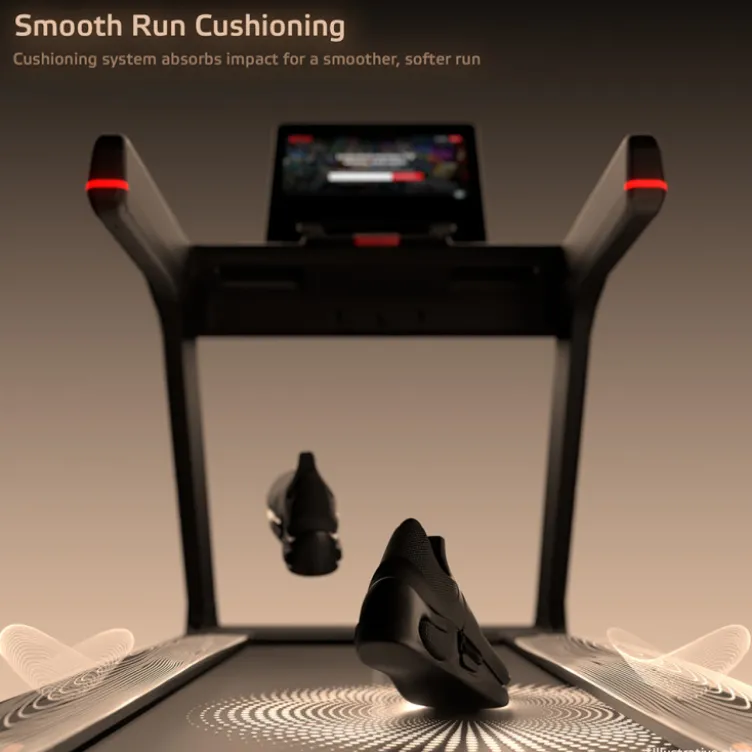 Tapis de course Velocer Run vitesse de 0,5 à 25 km/h avec 15 niveaux d'inclinaison - 76 programmes d'entraînement intégrés