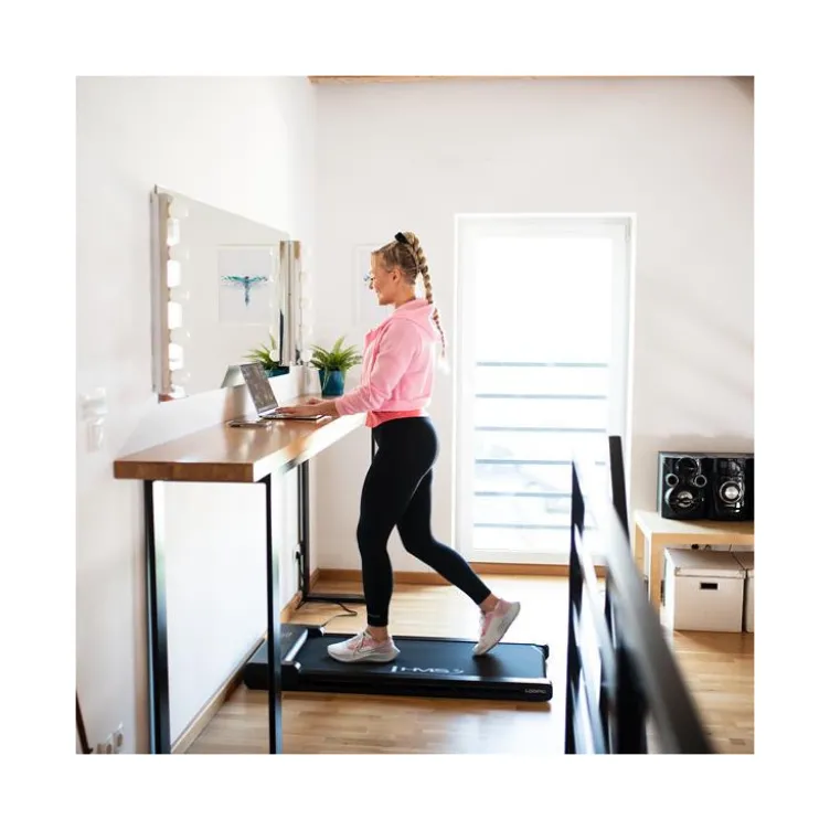 Tapis de marche compact jusqu'à 6 km/h pour entraînement de cardio à domicile - Bluetooth intégré