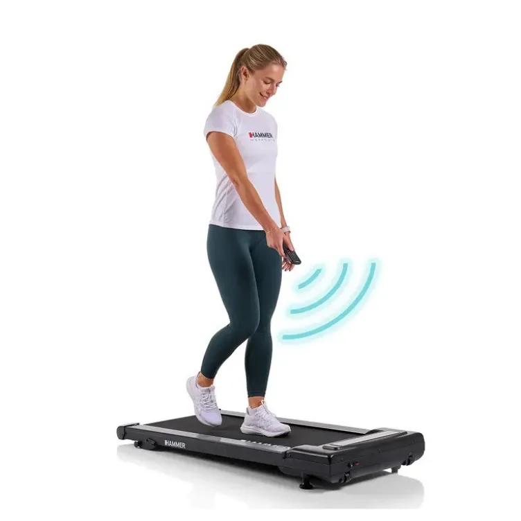 Tapis de marche compact Walk 2.0 Hammer avec vitesse ajustable de 1 à 6 km/h - Tapis roulant inclinable sur 2 positions