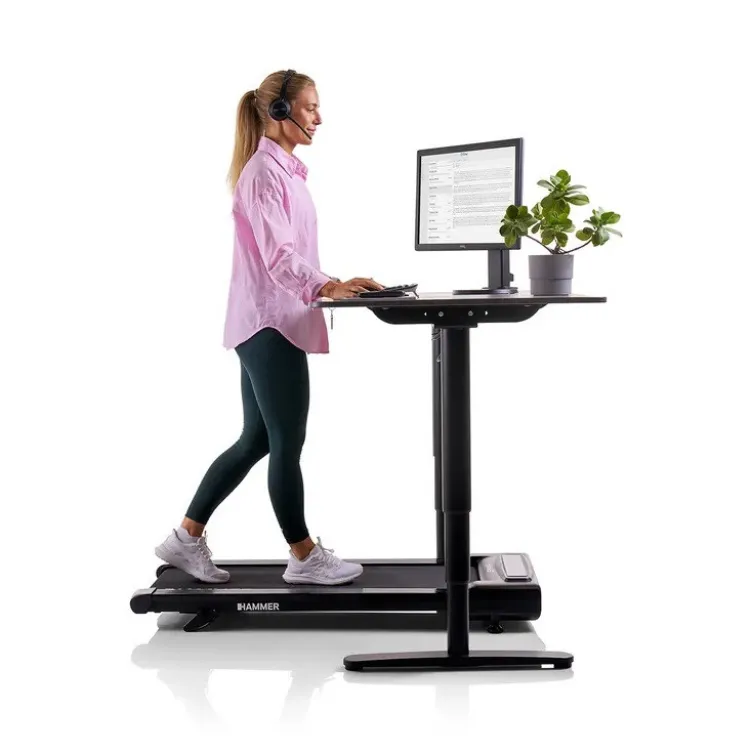 Tapis de marche compact Walk 2.0 Hammer avec vitesse ajustable de 1 à 6 km/h - Tapis roulant inclinable sur 2 positions