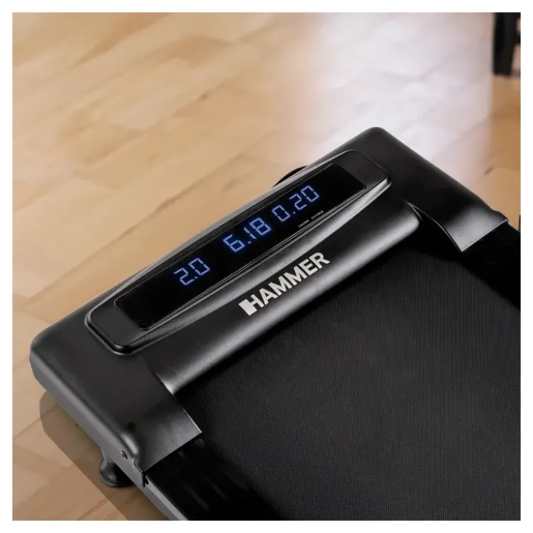 Tapis de marche compact Walk 2.0 Hammer avec vitesse ajustable de 1 à 6 km/h - Tapis roulant inclinable sur 2 positions