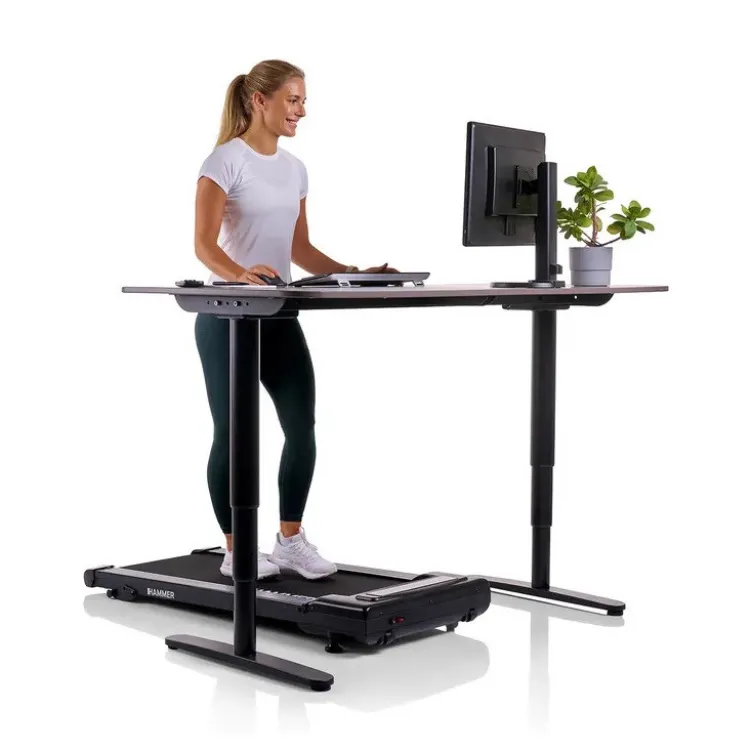Tapis de marche compact Walk 2.0 Hammer avec vitesse ajustable de 1 à 6 km/h - Tapis roulant inclinable sur 2 positions