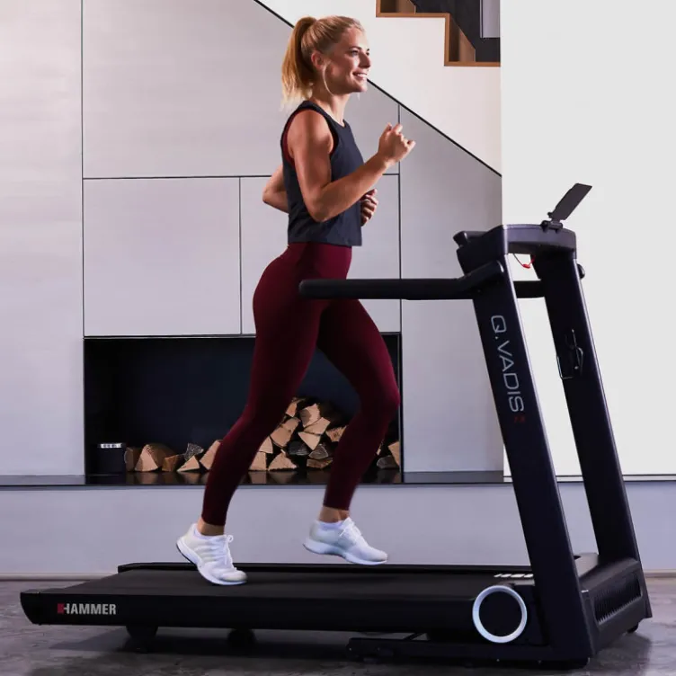 Tapis d'entraînement nouvelle génération avec capacité de pliage - 0,3 à 22 km/h - VADIS 7.0 Hammer