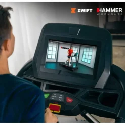 Tapis de running TR 8000 '25 Hammer avec vitesse ajustable de 0,8 à 22 km/h et inclinaison motorisée jusqu'à 15%