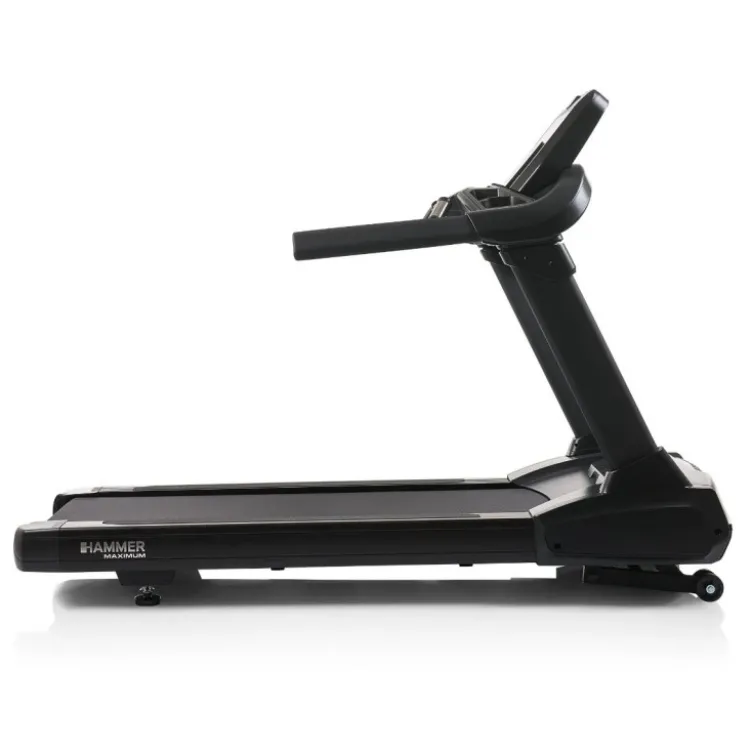 Tapis de running TR 8000 '25 Hammer avec vitesse ajustable de 0,8 à 22 km/h et inclinaison motorisée jusqu'à 15%