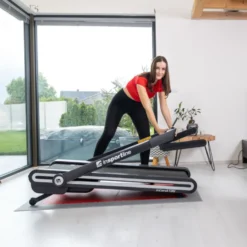 Tapis de sport pliable avec vitesse maximale de 16 km/h et plateforme de course de 130 x 45 cm - Training cardio