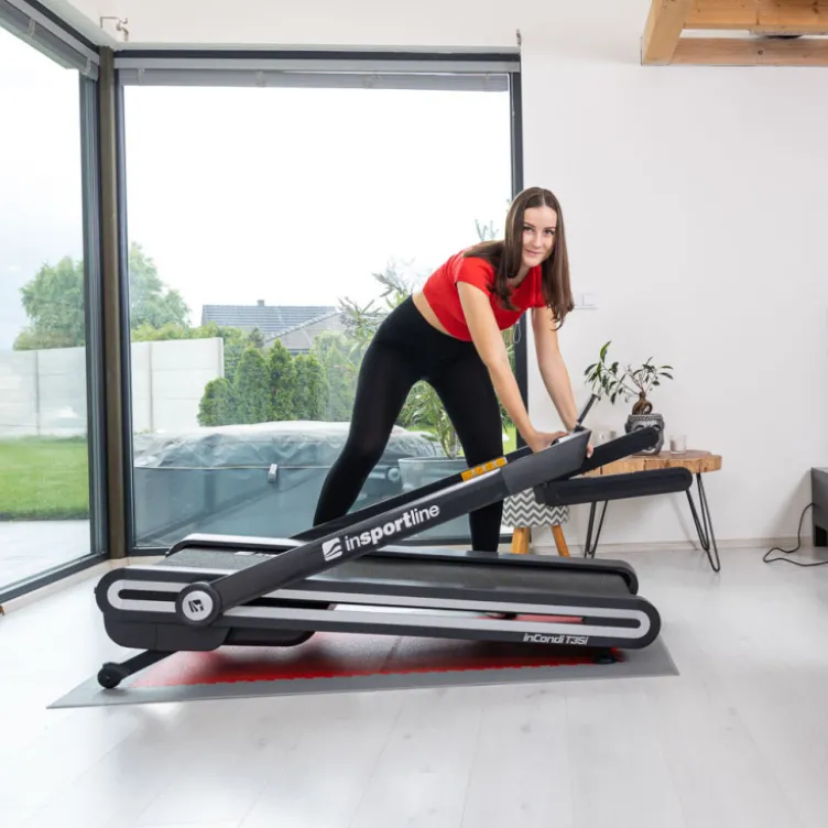 Tapis de sport pliable avec vitesse maximale de 16 km/h et plateforme de course de 130 x 45 cm - Training cardio