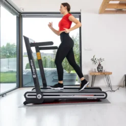Tapis de sport pliable avec vitesse maximale de 16 km/h et plateforme de course de 130 x 45 cm - Training cardio
