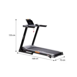 Tapis roulant de cardio inclinable et pliable avec vitesse réglable de 1 à 16 km/h - Écran de bord intégré