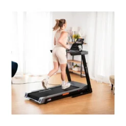 Tapis roulant de cardio inclinable et pliable avec vitesse réglable de 1 à 16 km/h - Écran de bord intégré