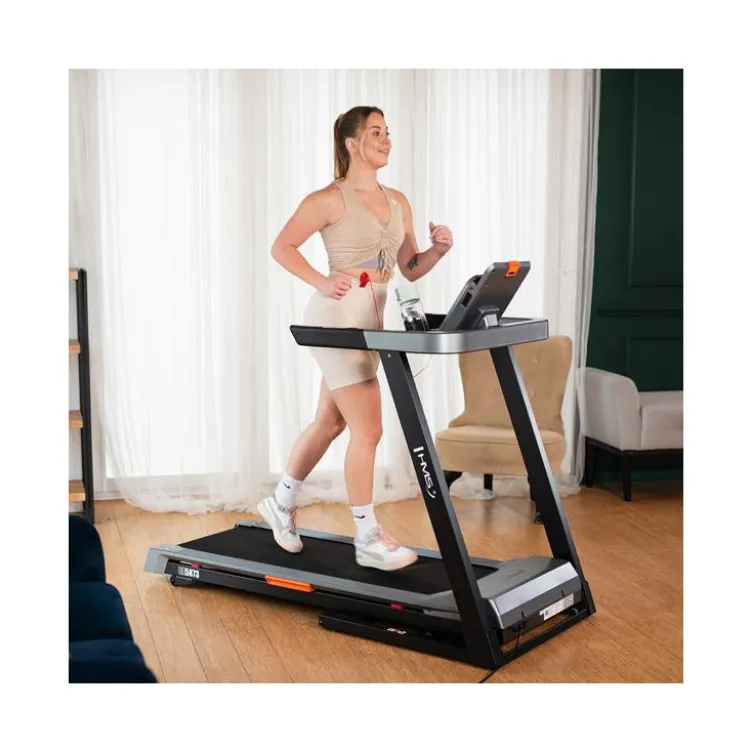 Tapis roulant de cardio inclinable et pliable avec vitesse réglable de 1 à 16 km/h - Écran de bord intégré