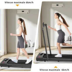 Tapis roulant électrique pour marche et course à pied - Vitesse 1 à 6 km/h