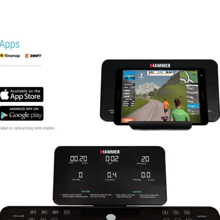 Tapis roulant pour exercice de sport avec technologie de pliage - Réglages multiples - VADIS 3.0