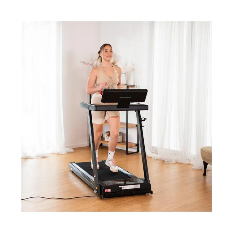 Tapis roulant pour exercices de cardio à domicile avec capacité de pliage - Connexion Bluetooth