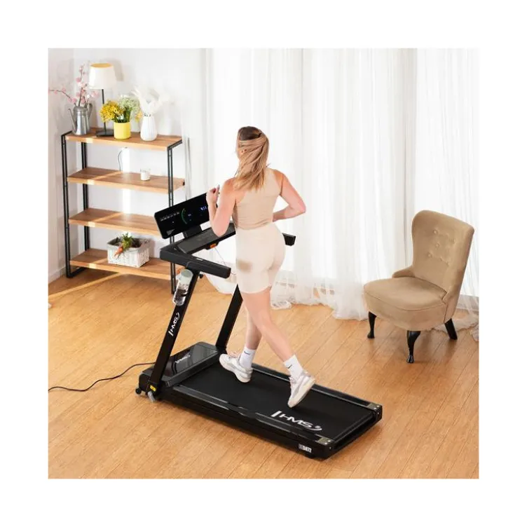 Tapis roulant pour exercices de cardio à domicile avec capacité de pliage - Connexion Bluetooth