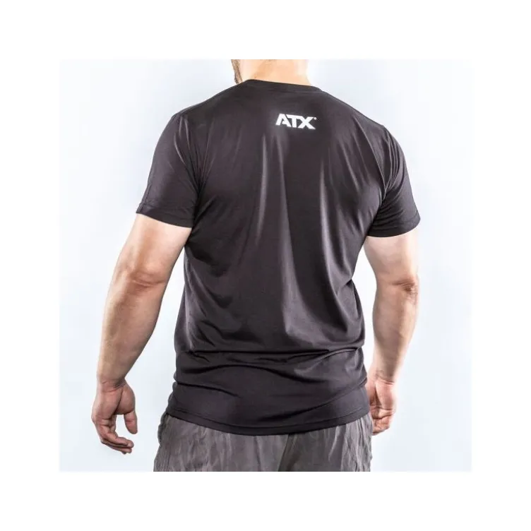 Tee-shirt ATX Barbell Club noir pour hommes et femmes taille M à XXL
