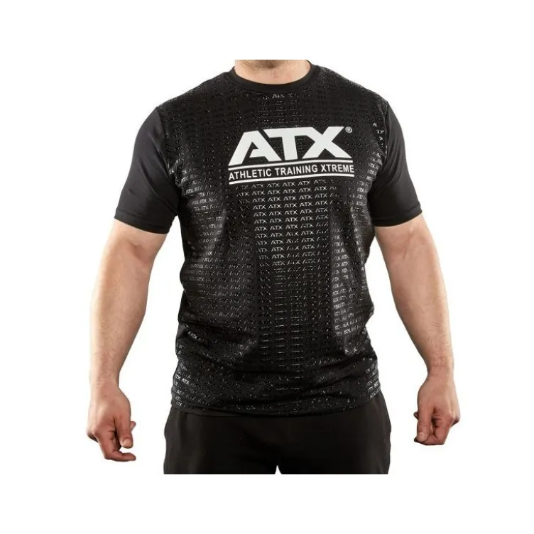 Tee-shirt ATX Grip noir pour hommes et femmes taille M à XXL
