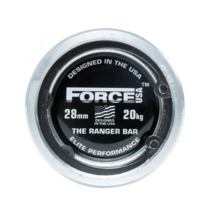 The barbell Ranger Force USA - Barre olympique 220 cm à capacité de charge 680 kg - Approuvée IPF et IWF