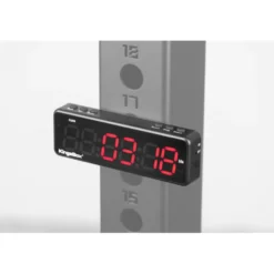 Timer de cross-training et Hyrox connecté avec smartphone compatible avec rack de musculation