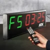 Timer d'entraînement programmable ATX 64 x 20 cm - Minuterie d’intervalle LED professionnelle pour Hyrox et cross-training