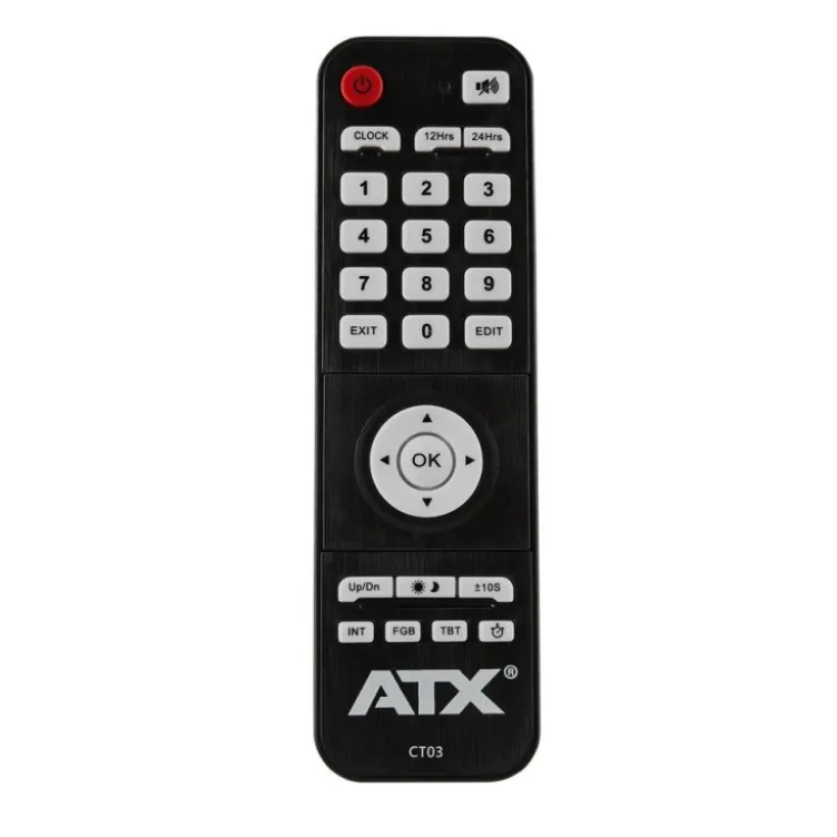 Timer d'entraînement programmable ATX 64 x 20 cm - Minuterie d’intervalle LED professionnelle pour Hyrox et cross-training
