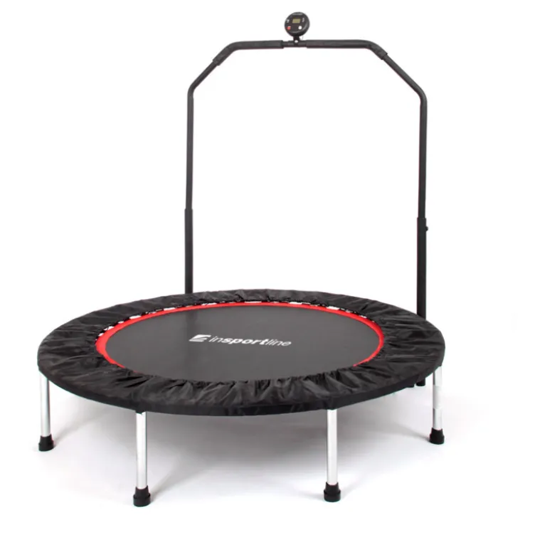 Trampoline de fitness pour homegym avec digitalisation et guidon - capacité de 110 kg