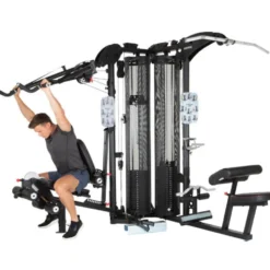 Triple gym station pour exercices de sport variés - Appareil Home-gym polyvalent - M5